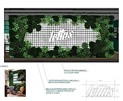 DETALLE DE PARED VEGETAL