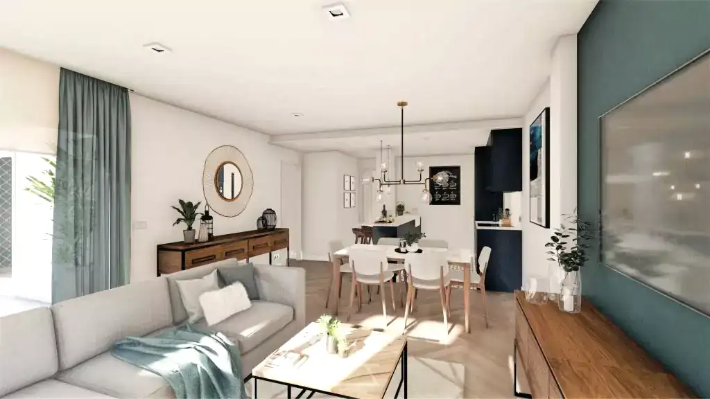 SALÓN-COCINA PISO B